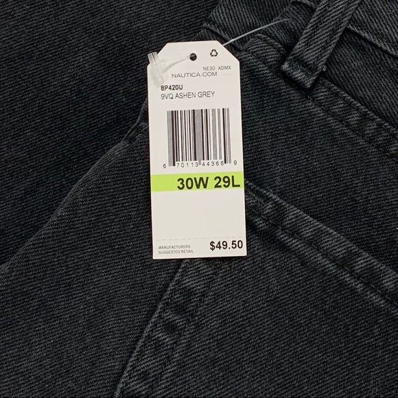 Nautica Denim Slim Jeans Ashen Grey - Picture 6 of 8